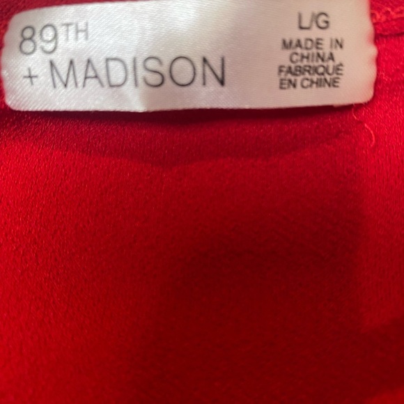 89th & Madison Scarlet Short Sleeve Tee - Picture 3 of 7